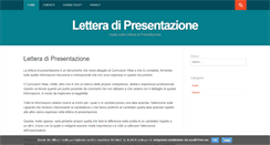 Desktop Screenshot of letteradipresentazione.net